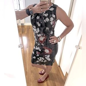 Elie Tahari Floral Sequin Dress